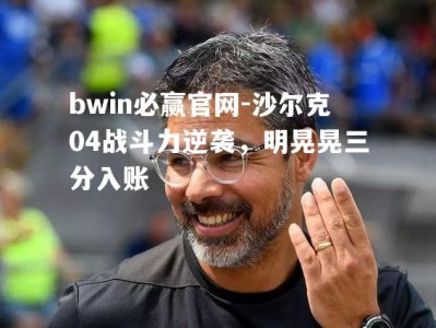 bwin必赢官网-沙尔克04战斗力逆袭，明晃晃三分入账