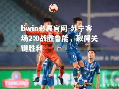 bwin必赢官网-苏宁客场2:0战胜鲁能，取得关键胜利