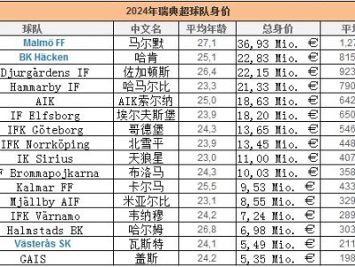 bwin必赢官网-瑞典超2024赛程出炉，全面升级，新赛季火爆开启